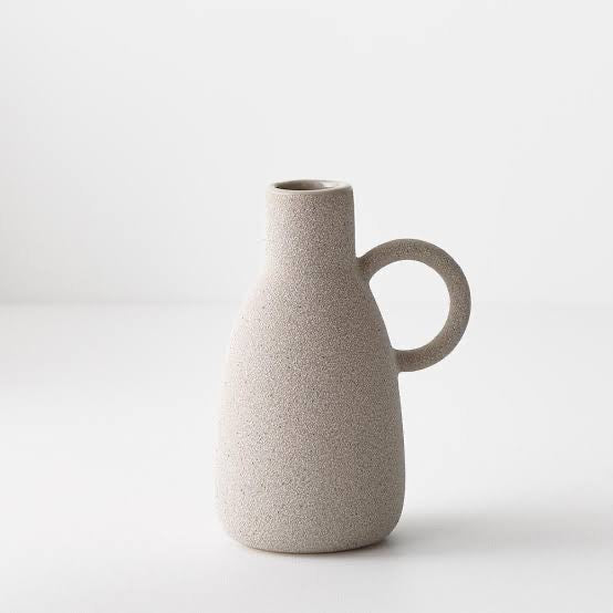 Pilu Vase W/Handle - Grey