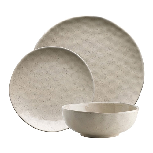 Speckle Dinner Set 12PCE - Oatmeal