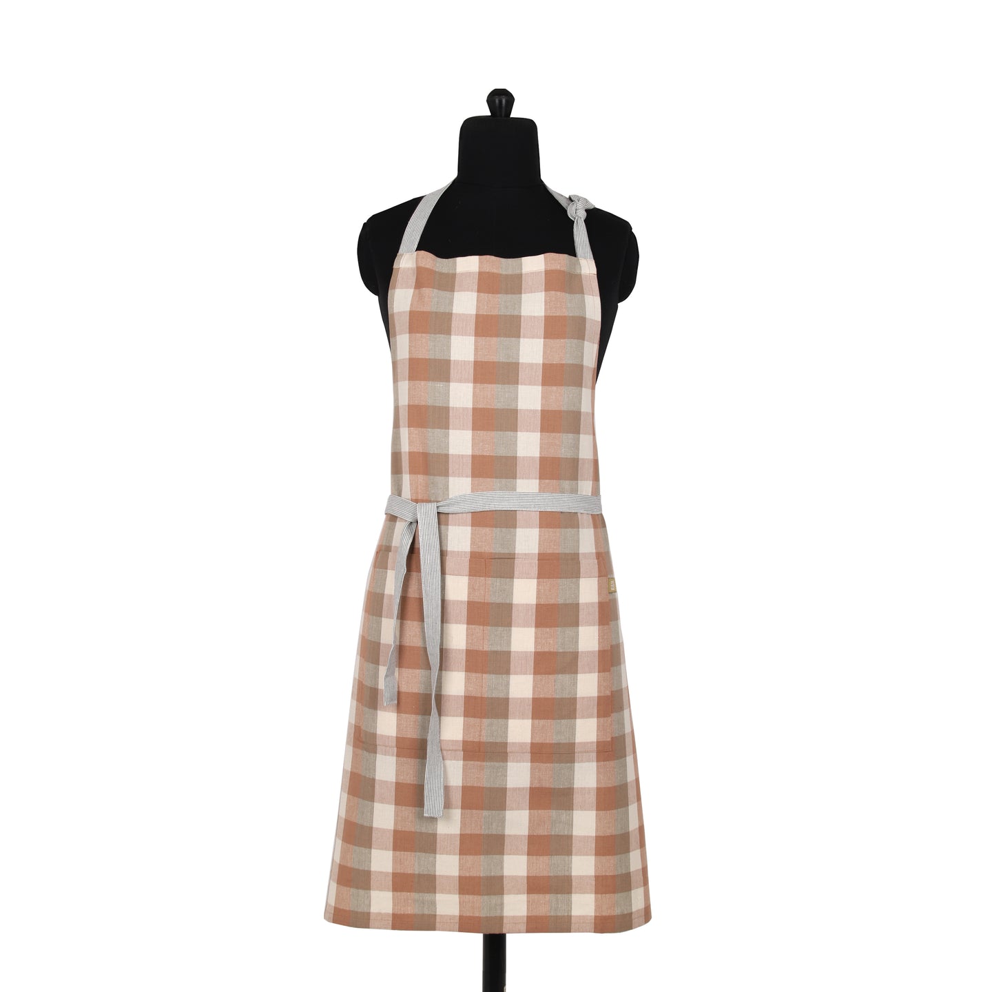 Double Check Apron - Salmon Pink