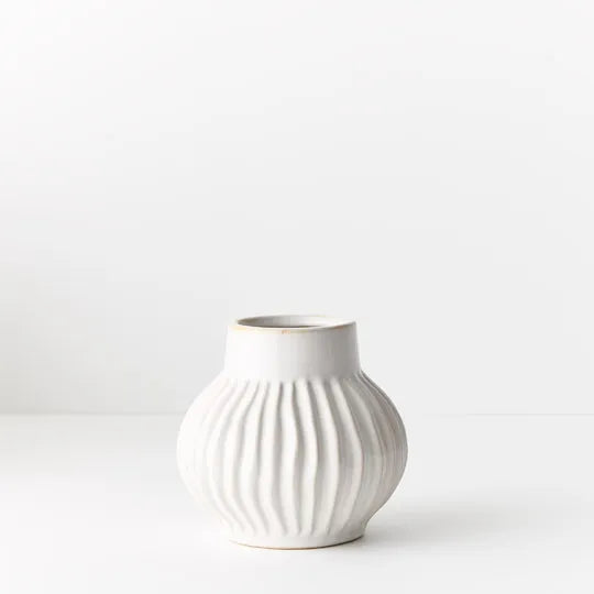 Small Lulu Vase - White