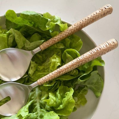 Wicker Salad Servers